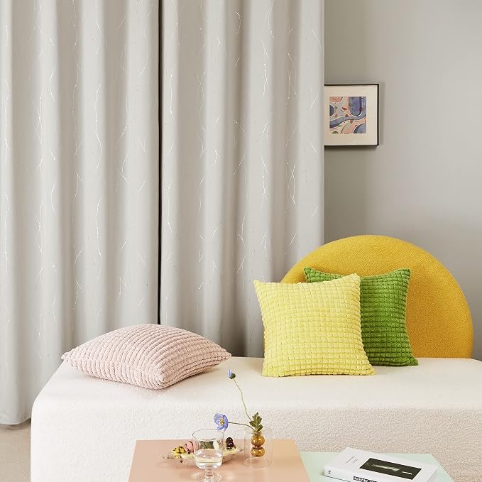Deconovo Living Room Curtains 84 Inches Long, Thermal Insulated, Room Darkening - Image 4
