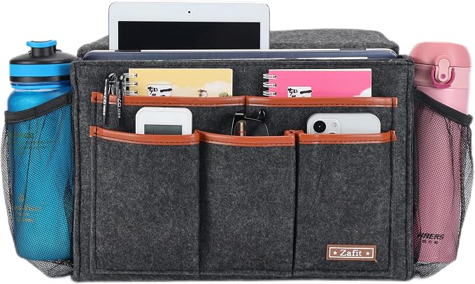 Zafit Bedside Caddy, Large Size Bedside Storage Organizer Bedside Organizer - Image 2