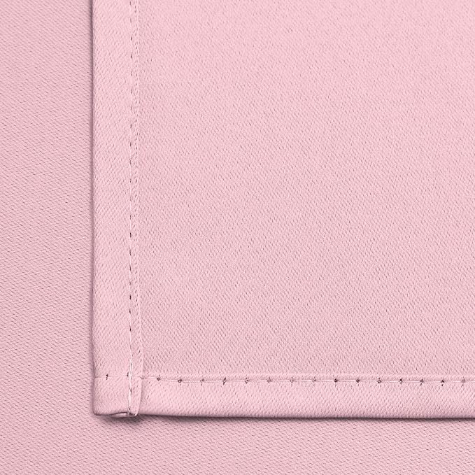 Yakamok Blackout Curtains 38x54 inch Pink Thermal Drapes-Bedroom | 2 panels - Image 5