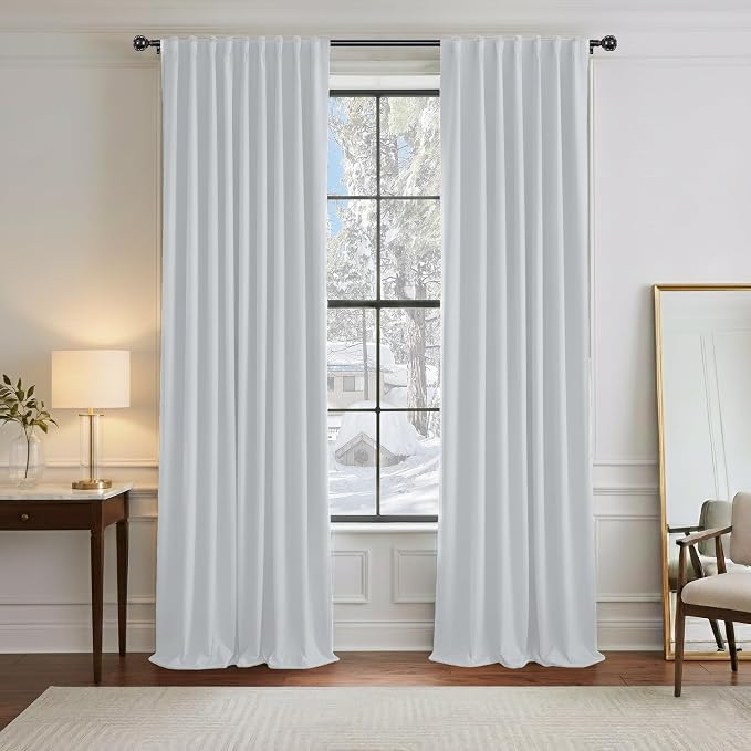 PONY DANCE White Curtain Panels by PONYDANCE
