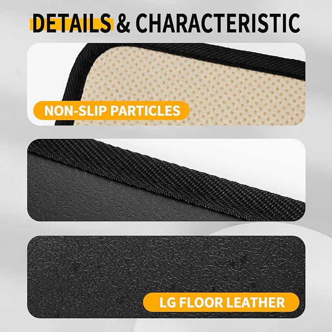 AC 110V Heated Floor Mat for Foot, Carbon Crystal Heating Pad, Electric Heated Foot Warmers for Office, Home (Black)