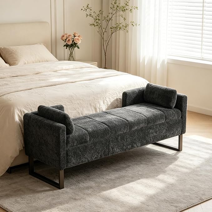 Chifee & Vingol 64" W Storage Benches End of Bed Bench by ChifeeVingol