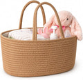 ABenkle Baby Diaper Caddy Organizer, Boho Jute Rope Nursery Storage Bin by ABenkle