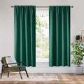 RYB HOME Bedroom Blackout Curtains 63 inches Long, 100% Blackout | Thermal by RYBHOME