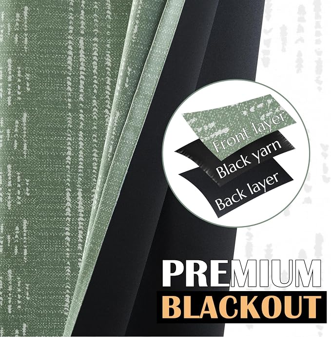 jinchan Boho Blackout Curtains 63 Inch Length - Image 4