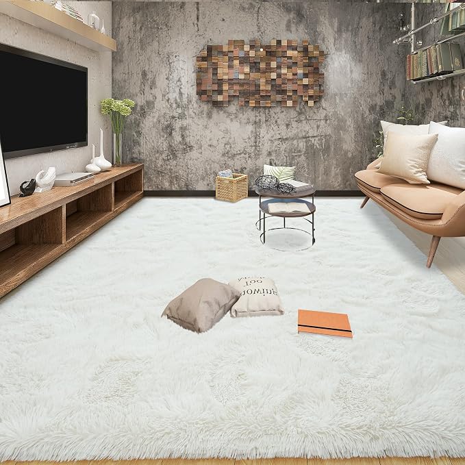 Area Rugs 10x14 for Living Room, Super Soft Fluffy Rugs for Bedroom, Modern by Tepook