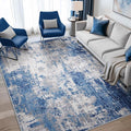 RELEANY Washable 4'x5' Abstract Area Rug by RELEANY