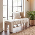 43.3" Bedroom Bench, Upholstered Entryway Bench, Modern End of Bed Ottoman by Scingu