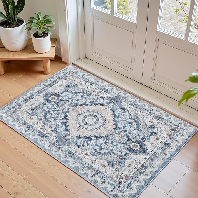 Macgace Washable Vintage Small Area Rug by Macgace