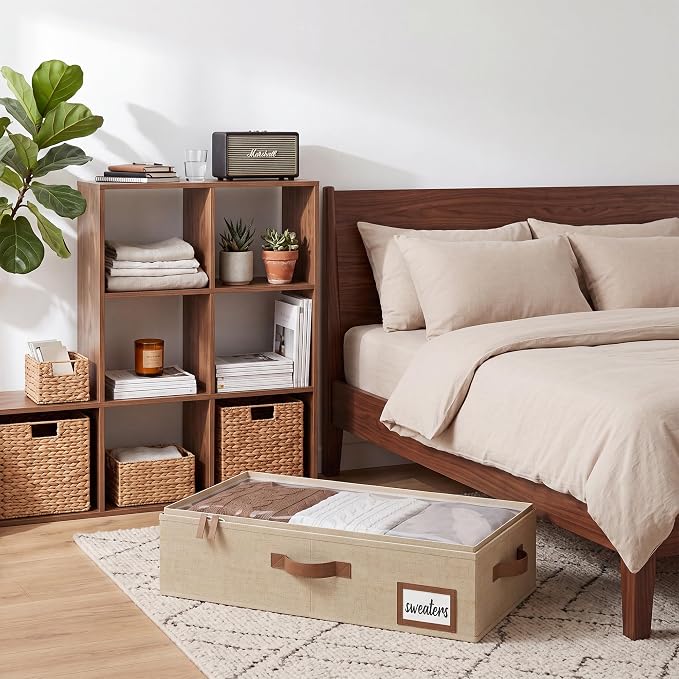 StorageWorks 5 Inch Low Profile Under Bed Storage Containers - Image 5