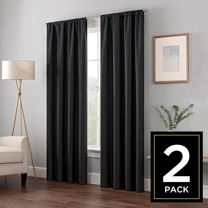 Eclipse Kendall Thermaback Blackout Curtain Set by EclipseCurtains