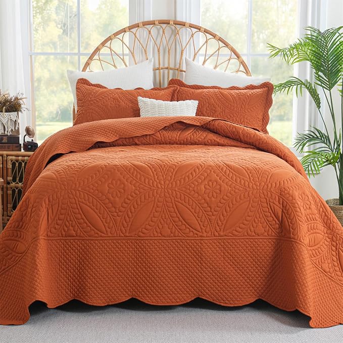Cmfshape Oversize King Size Bedspread 120"x120", 3 Piece California King Quilt by cmfshape-quiltset