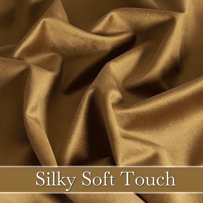 RYB HOME Velvet Room Darkening Curtains - Image 5
