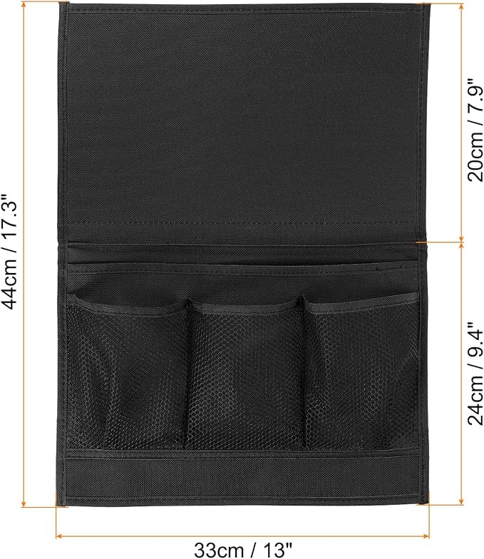 PATIKIL Bedside Caddy, Bed Caddy Bedside Organizer Bed Hanging Caddy 4 Pockets - Image 2