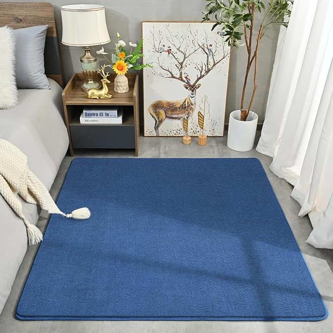 4x4 Square Area Rugs for Bedroom Living Room, Modern Non Slip Minimalist Carpet - Image 8