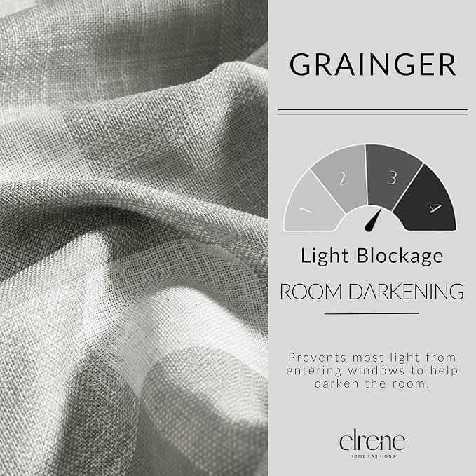Grainger Buffalo Check Blackout Window Curtain - Image 4