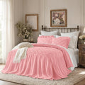 Ruffle Skirt Bedspread Set Flower Style by Uozzi+Bedding