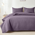 akkialla Grayish Purple King/Cal King Quilt Set, Ultrasonic Lightweight by akkialla