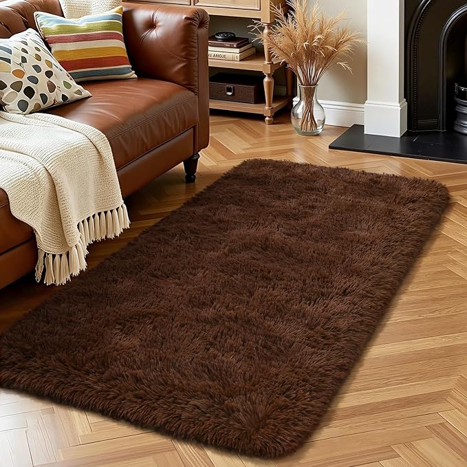 HOMORE Runner Rug 2x4 Brown Rug - Image 2