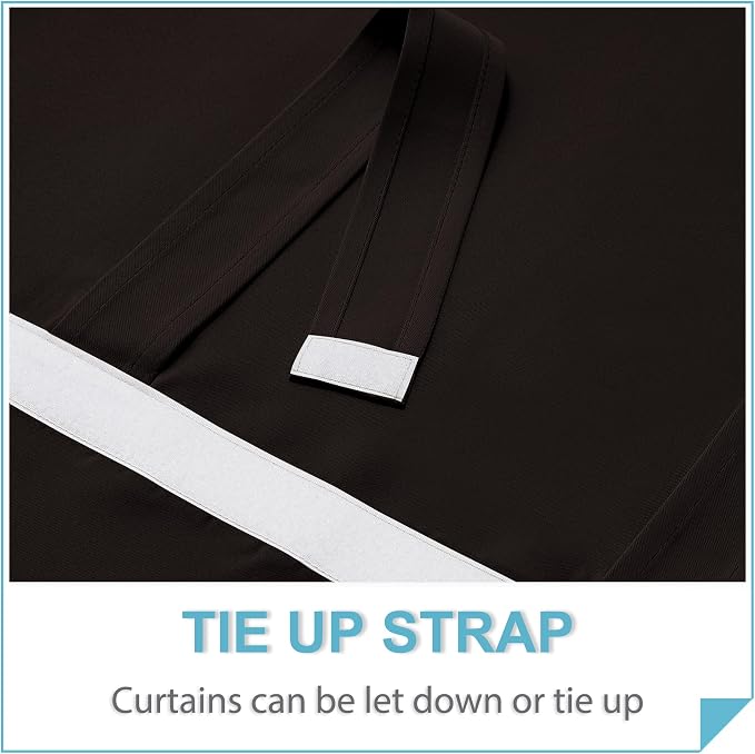 RYB HOME Blackout French Door Curtain - Image 4