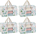 VENO 4 Pack Moving Bags, Large Christmas Storage Bins by Veno