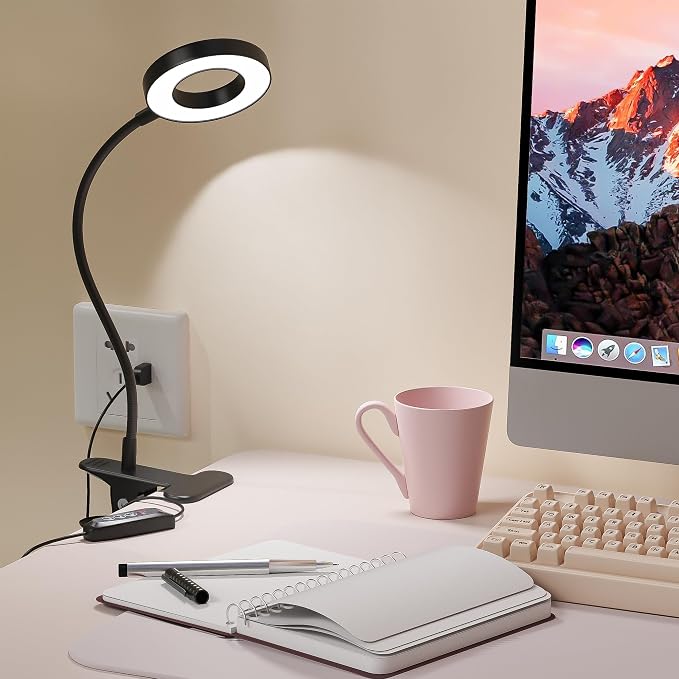 Foneso Desk Lamp Clip on Light, 48 LEDs USB Lamp - Image 2