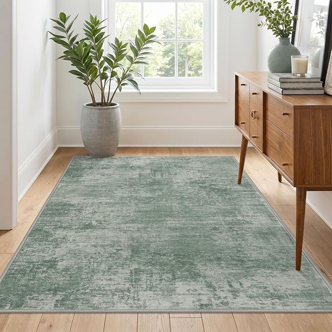 Abstract Area Rug 4x6 Ft Washable Rugs - Image 9