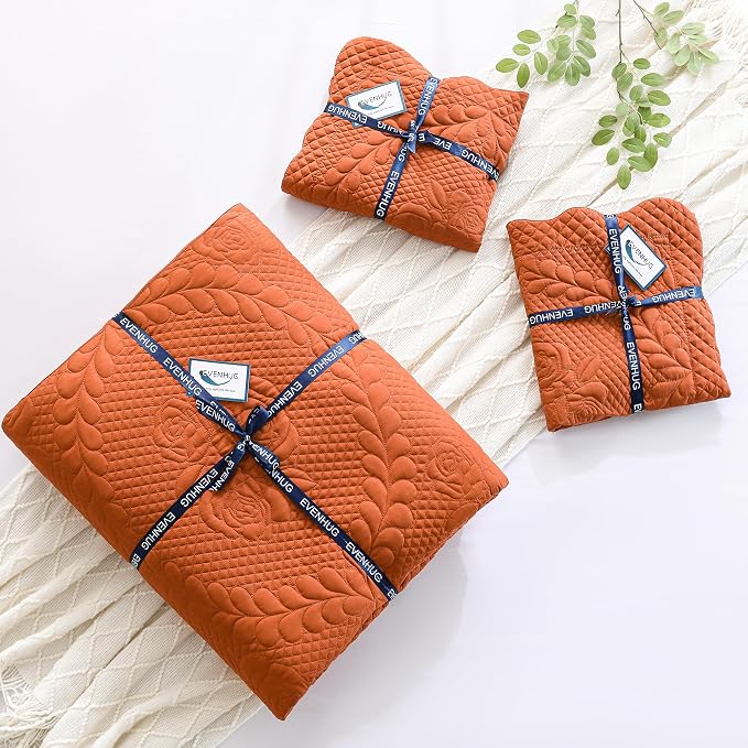 EVENHUG Oversized King Bedspreads California King Quilt Set - Image 7