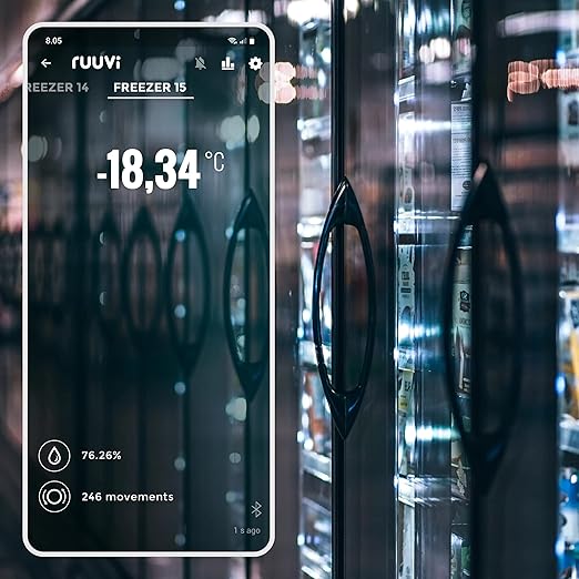 RuuviTag Pro 3in1 Wireless Bluetooth Temperature (°C/°F), Air Humidity and Motion Sensor. Alerts & History. Free Android/iOS apps. Integrates with Victron, Homey, and Home Assistant. Made in Europe.