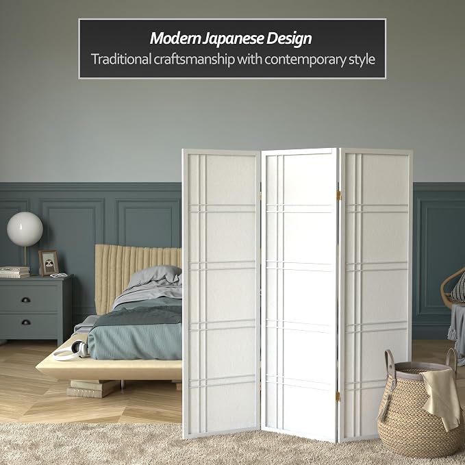 Red Lantern 5 ft. Tall Double Cross Shoji Screen - Image 2