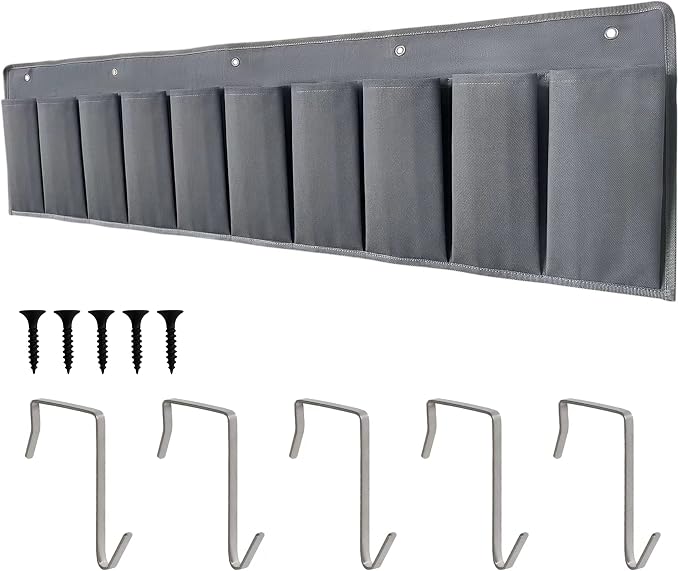 RVZONE RV Shoe Pockets 10 Pockets Heavy Hanging Bedside Storage Organizer by RVZONE