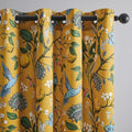 Extra Long 108 Inches Curtains for Large Window Luxury Mustard Yellow Floor To by Topfinel