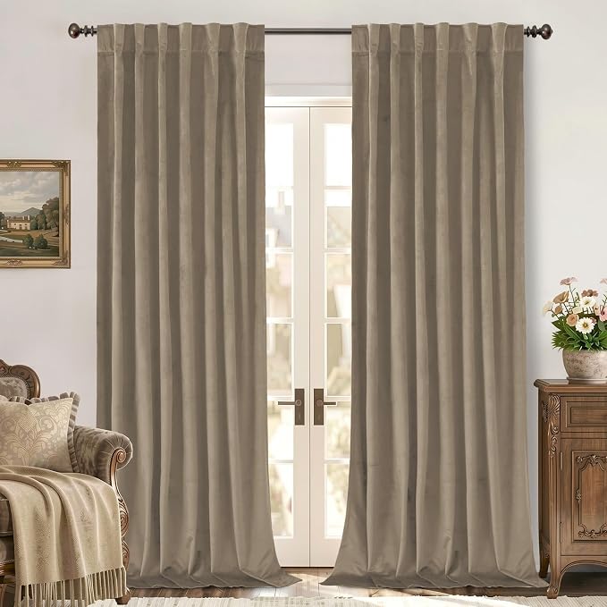 BGment Velvet Curtains 96 Inches Long by BGment