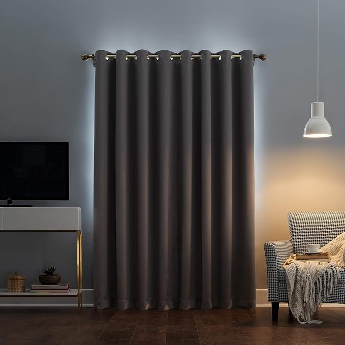 Sun Zero Nordic Theater Grade Extreme 100% Blackout Grommet Curtain Single Panel - Image 2