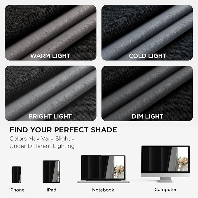 Joydeco Blackout Room Divider Curtains, Extra Wide Sliding Door Drapes Living - Image 8