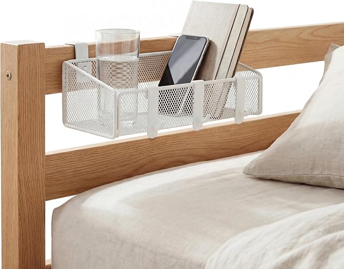 Bedside Shelf for Bed & Bunk Bed Storage Basket Office Cubical Wall Hanging by MATIMASU