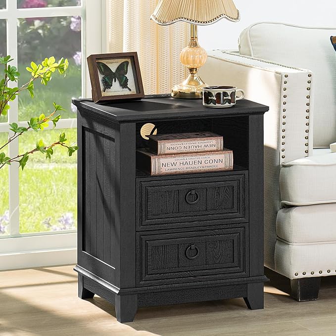 Joaxswe 18" Farmhouse Nightstand - Image 3