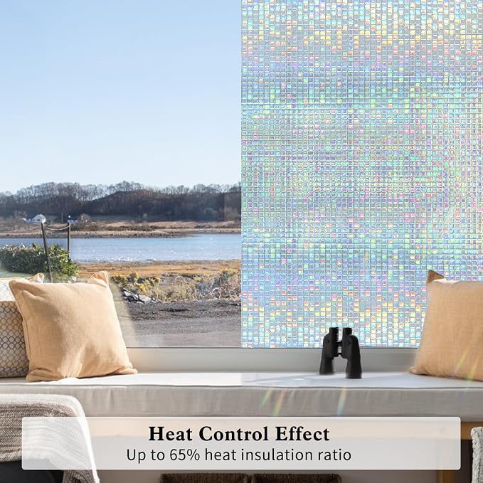 Stained Glass Window Privacy Film Static Cling Mosaic 35.4inx13.1ft | - Image 5