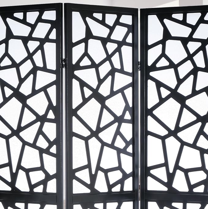 Roundhill Furniture Giyano 4 Panel Screen Room Divider - Image 5