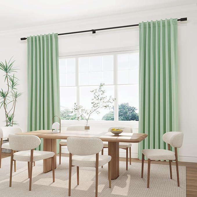 Joywell 100% Blackout Linen Curtains 84 Inch Long - Image 6