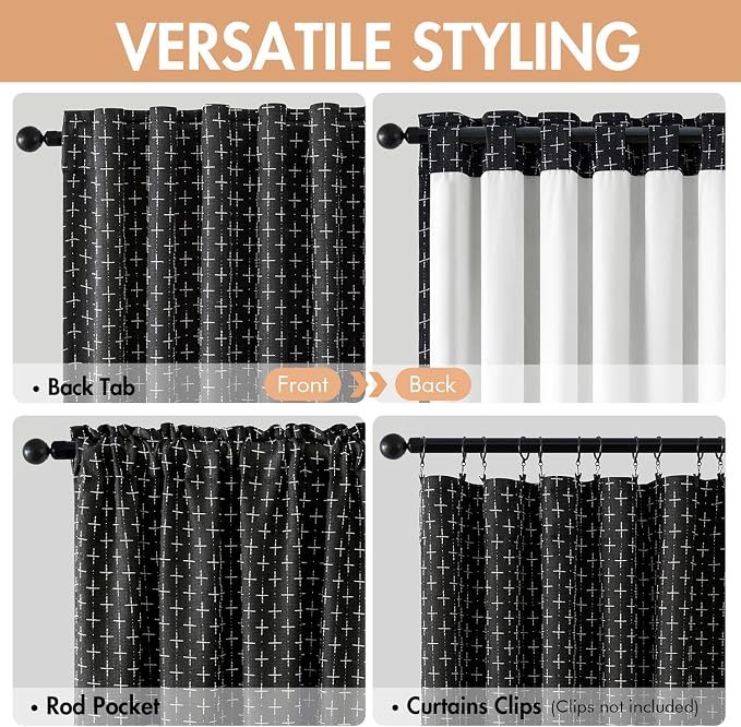 MIULEE 100% Blackout Decorative Linen Curtains - Image 3
