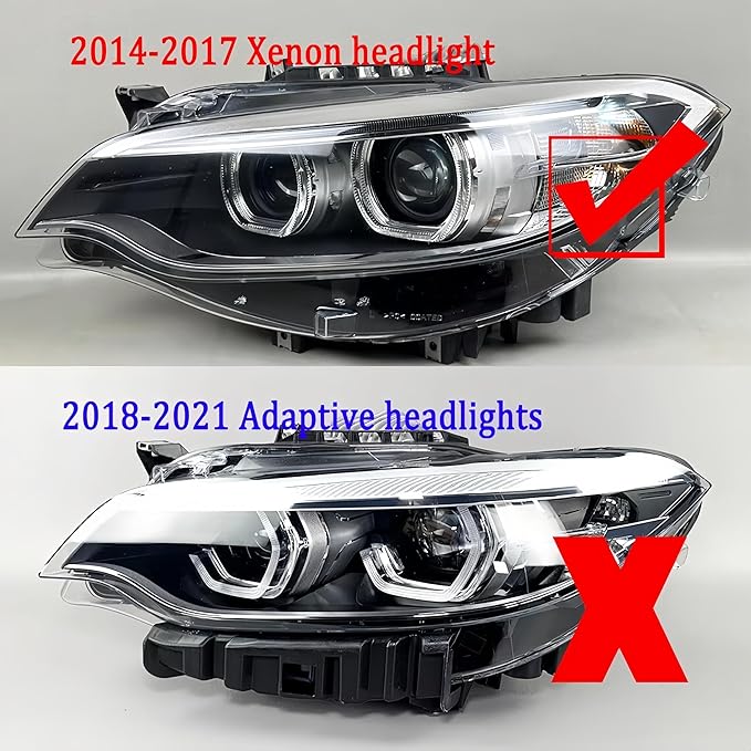 SOCAL-LED LIGHTING Yellow Angel Eye Daytime Running Light DRL Xenon Headlight Insert Diode Module LED Control Unit Fit for BMW 2014-2017 F87 F22 F23 M2 2 SERIES, Pack of 4
