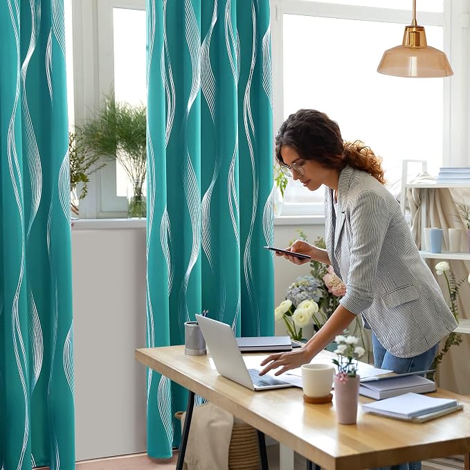 Deconovo Blackout Back Tab Curtains - Image 4