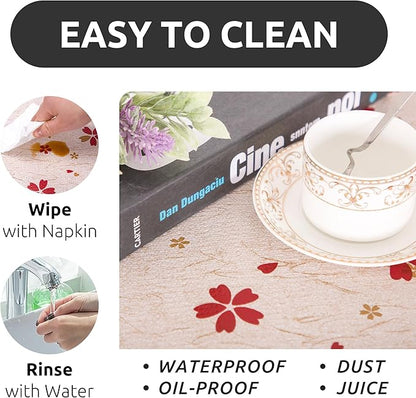 RAY STAR 12X120 Inch Shelf Liner for Kitchen Cabinets, Non-Adhesive Cabinet Liner Washable, PVC Drawer Liner for Dresser Non-Slip Bathroom (Red Floral)(1 Roll)