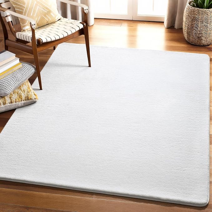 4x4 Square Area Rugs for Bedroom Living Room, Modern Non Slip Minimalist Carpet - Image 9