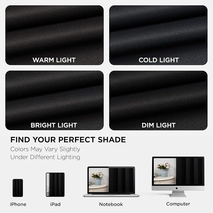 Joydeco Blackout Curtains 90 Inches Long, Room Darkening Grommet Drapes - Image 6