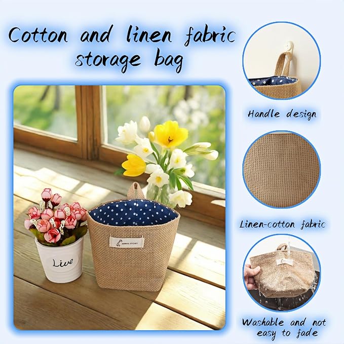 Machine Washable Hemp Cotton Hanging Organizer - Image 9