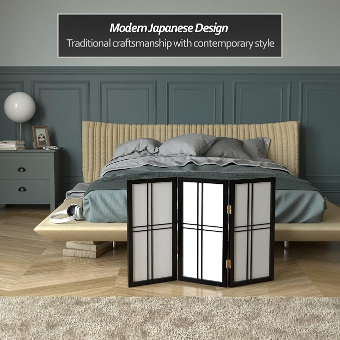 2 ft. Short Desktop Double Cross Shoji Screen - Image 3