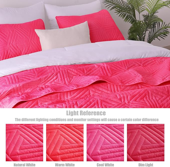 Whale Flotilla Soft Geometric King Quilt Set - Image 7