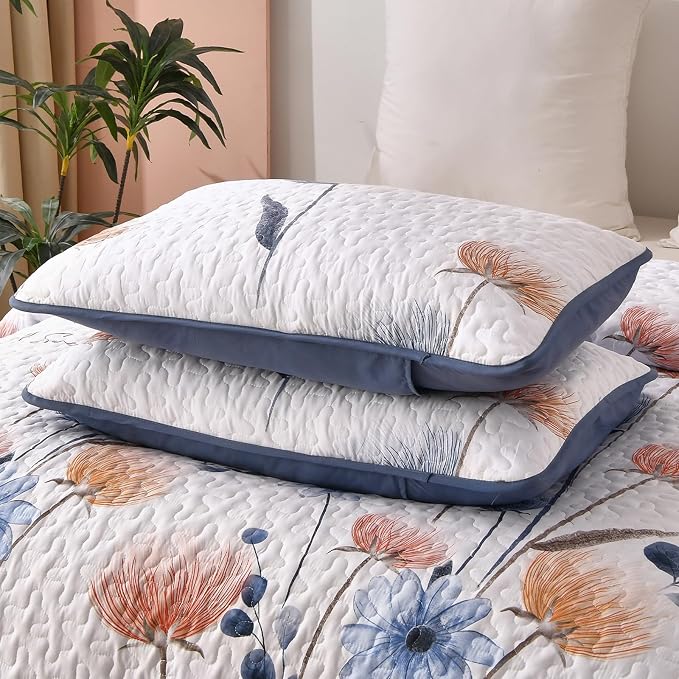 Dinjoy Quilt Set King Size, Soft Microfiber, Farmhouse Bedding - Image 7